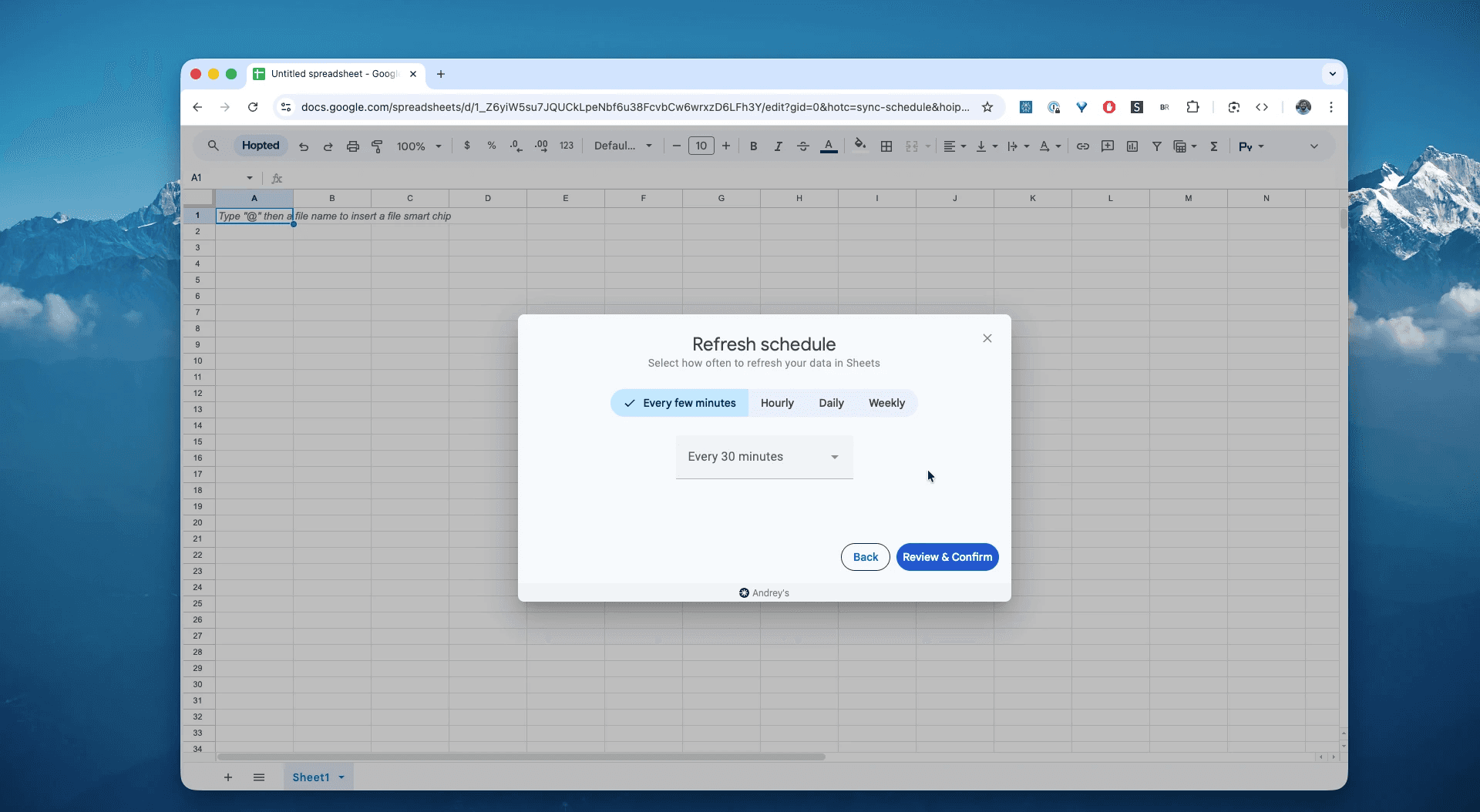 Schedule automatic FBA Returns refreshes in Hopted